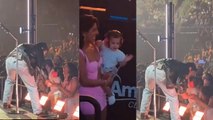 Priyanka Chopra Husband Nick Jonas Concert में  Malti Marie Jonas बनी Audience, Hand Wave Cute Video