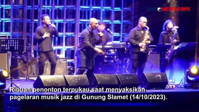 Konser Jazz Digelar di Hutan Pinus Banyumas, Bikin Penonton Makin Baper