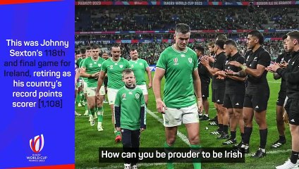 Sexton bids emotional farewell after quarter-final defeat to New Zealand