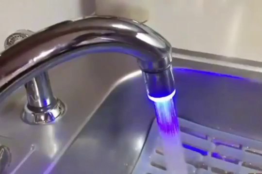 QAWACHH LED Tap Light Water Glow Shower for Bathroom Kitchen Nozzle Cock Faucet (Multicolour