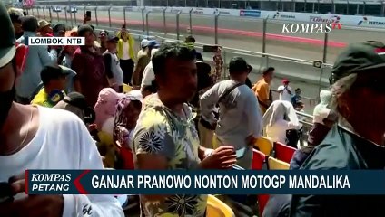 Ganjar Pranowo Bersama Keluarga Nonton MotoGP di Sirkuit Mandalika