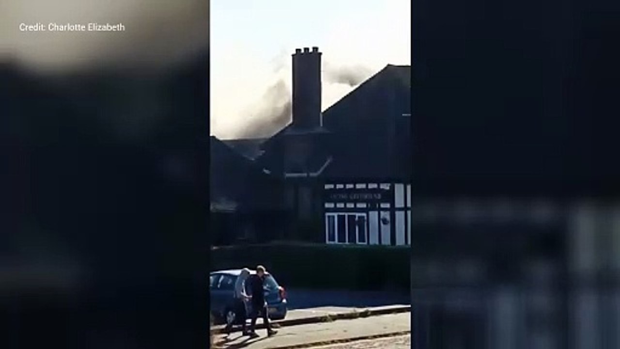 Fire at The Racing Greyhound pub, Ramsgate