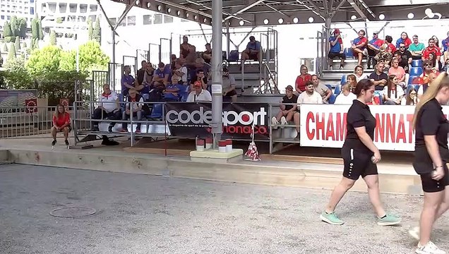 Finale ALLEMAGNE vs ESPAGNE féminin WebTV Monaco : Championnat d'Europe de pétanque Espoirs 2023