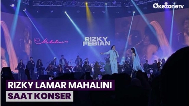 Momen Manis Saat Rizky Febian Kembali Melamar Mahalini di Konser Fabula 2.0