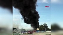 Ankara'da Geri Dönüşüm Fabrikasında Yangın Çıktı