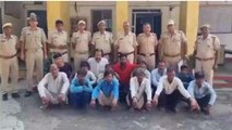 झालावाड़: पुलिस ने चलाया धरपकड़ अभियान, 14 आरोपियों को दिखाई हवालात