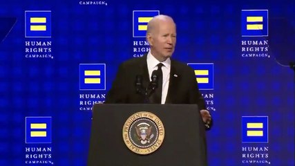 Biden'ın konuşması İsrail protestosuyla yarıda kesildi