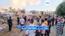 فيديو: انتشال جثث أطفال وامرأه من تحت أنقاض منزل قصفته إسرائيل في غزة.. مشاهد دامية