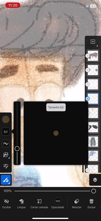 Desenhar Cartoon no Adobe Fresco iOS para iPhone Parte 2