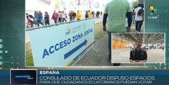 Ciudadanos ecuatorianos ejercen su voto en España