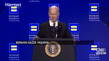 ABD Başkanı Biden’a protesto: Bırakın Gazze yaşasın
