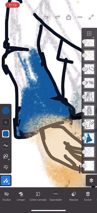 Desenhar Cartoon no Adobe Fresco IOS para iPhone Parte 3