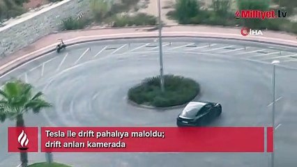 Tesla ile drift pahalıya maloldu