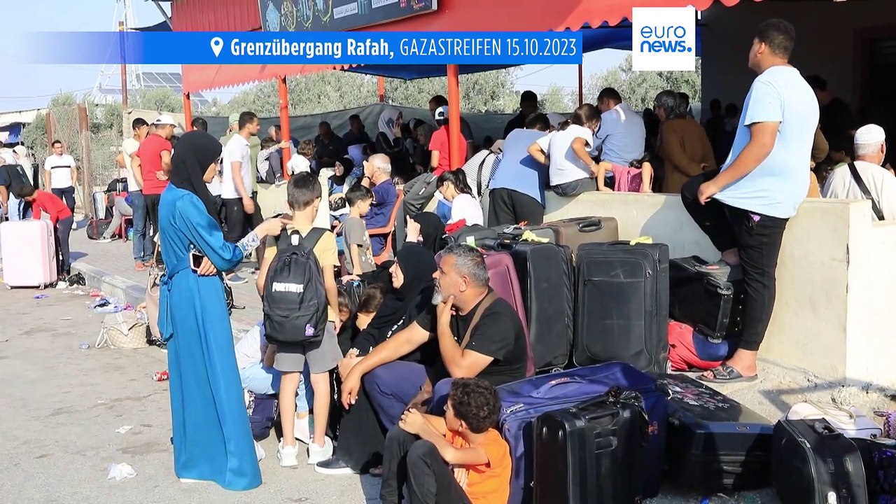'Ich will einfach nur weg': Immer mehr Menschen warten am Grenzübergang Rafah