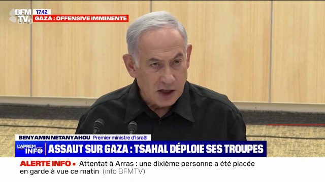 Benyamin Netanyahou, Premier ministre d'Israël: Si le Hamas avait pensé que nous allions nous effondrer, qu'ils sachent que non, nous allons balayer le Hamas