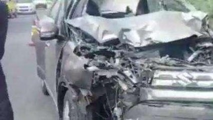 दर्दनाक हादसा:अनियंत्रित कार मजदूरों के टैक्टर से टकराई, 3 की मौत