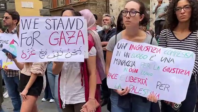 In 250 a Siena alla manifestazione pro Palestina