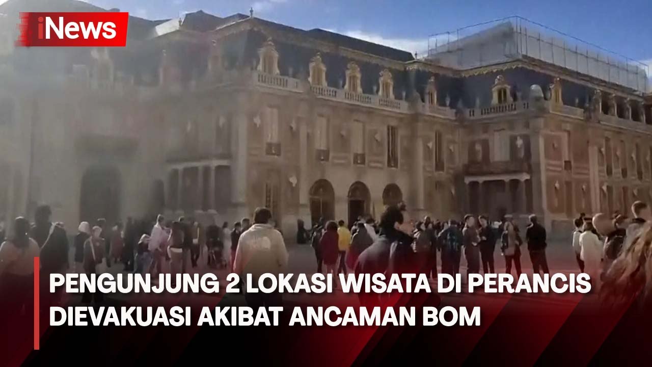 Pengunjung Istana Versailles dan Museum Louvre di Paris Dievakuasi