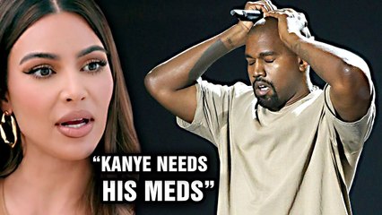 Kim Kardashian Begs Kanye West To Take His Meds