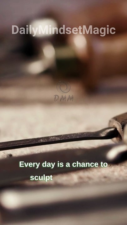 Carve a Masterpiece | Motivational Quote | #DailyMindsetMagic | #Motivation #Mindset #Lifestyle #Mentality #Inspiration #Quotes #Positive #Deep #Dream #Shorts #Reels #TikTok