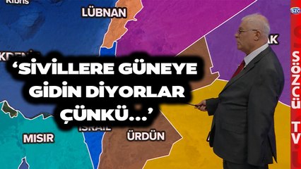 Uzman İsim İsrail'in Kara Harekatı Planını Harita Üzerinde Anlattı!