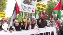 Miles de personas muestran su apoyo al pueblo palestino en Madrid