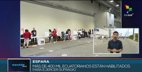 Ecuatorianos prosiguen su ejercicio al voto en España