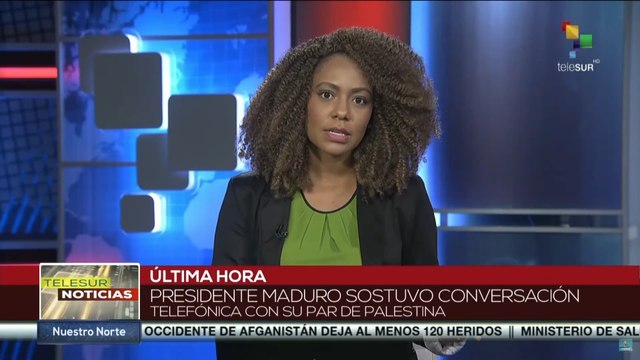 Presidente Maduro sostuvo conversación telefónica con su homólogo de Palestina, Mahmud Abás