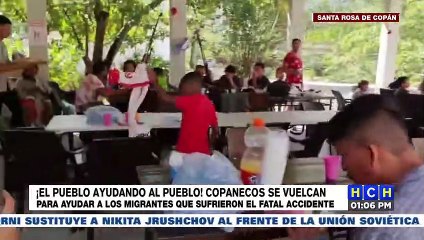 Comunidad de El Higuito se mostró solidaria y les tendió la mano a las víctimas del accidente del autobús en Copán