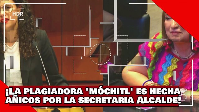 ¡VEAN! ¡La plagiadora ‘Móchitl’ es hecha añicos por la secretaria Luisa Alcalde por atacar a AMLO!