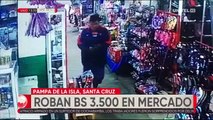 Denuncian a cuatro personas por robos en negocios de mercados cruceños