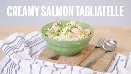Creamy Salmon Tagliatelle I Recipe