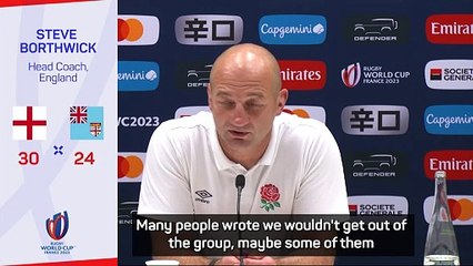 Borthwick enjoys swipe at critics as England beat Fiji