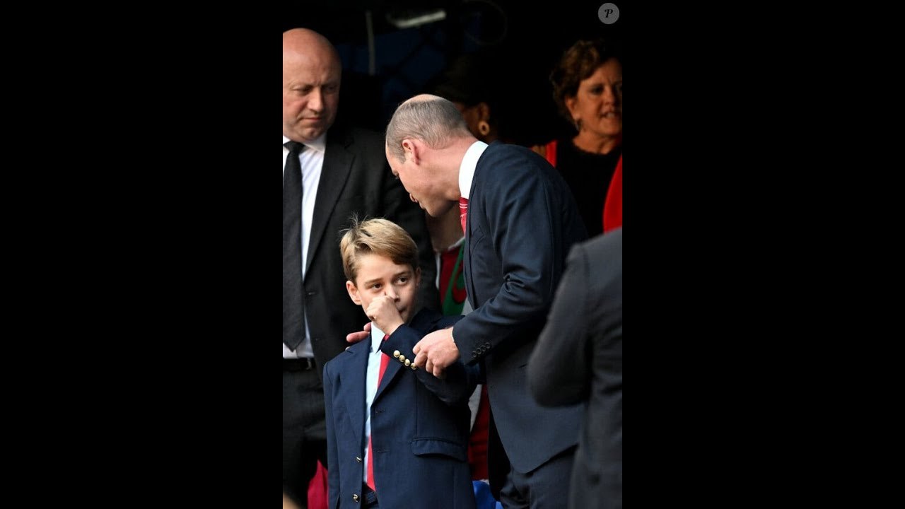 Le prince William et le prince George au Stade Vélodrome, leur sortie rugby se termine sur une gro
