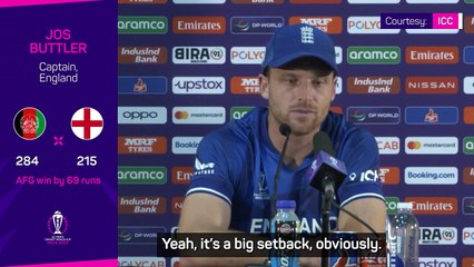 Afghanistan loss a 'big setback' for England