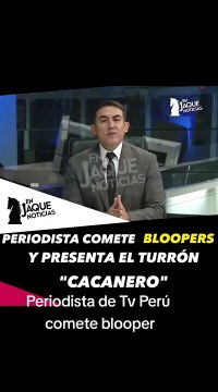 Periodista comete error tras presentar reportaje sobre turrones elaborados en prisión