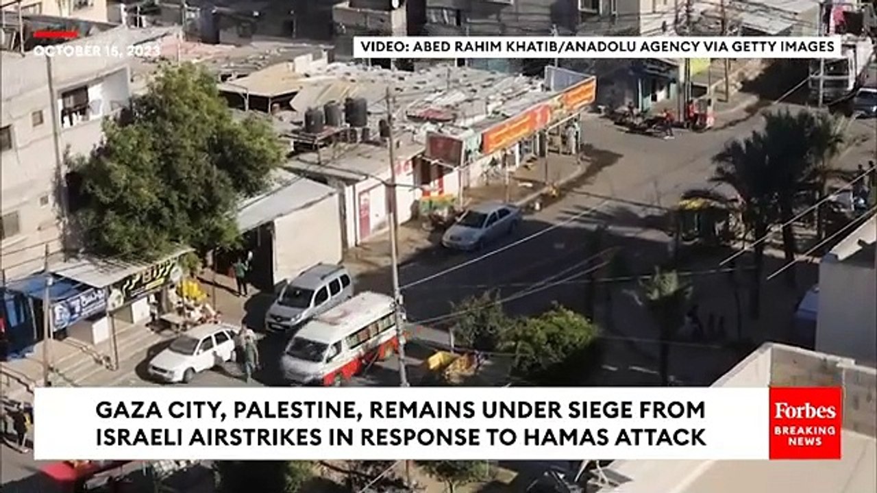 Gaza City, Palestine, Remains Under Siege From Israeli Airstrikes In Response To Hamas Attack