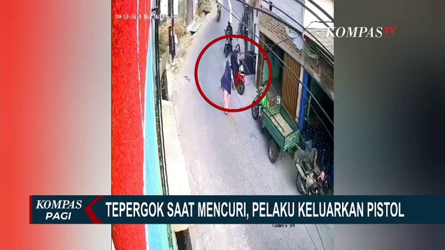 Kepergok Emak-emak saat Beraksi, Pelaku Curanmor Todongkan Pistol Sebelum Akhirnya Kabur!