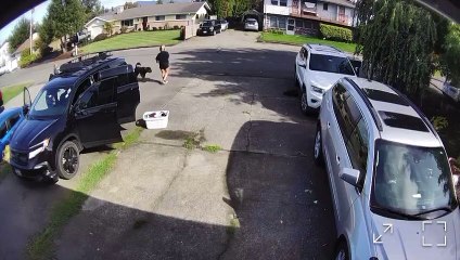 Kid Uses Car Door To Brake