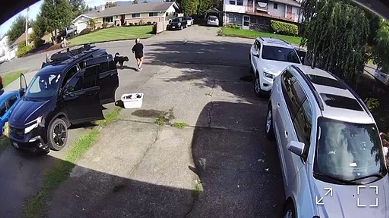 Kid Uses Car Door To Brake