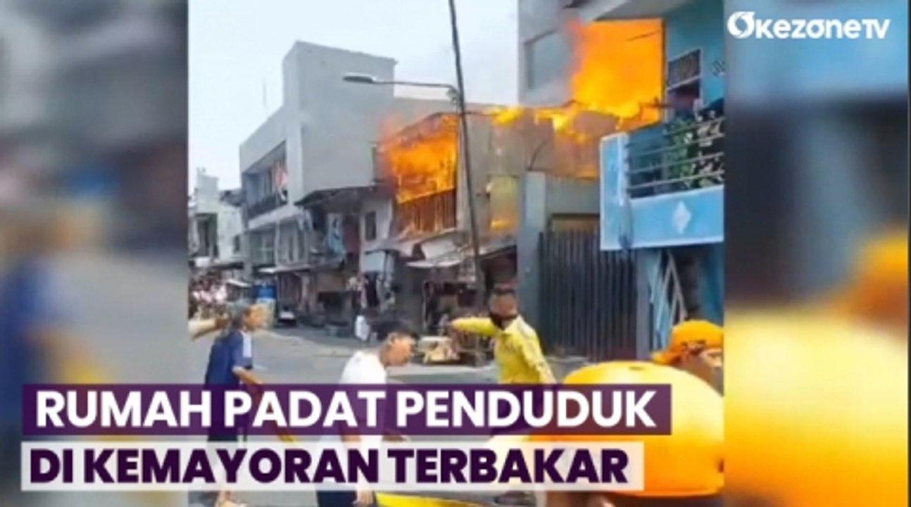 Kebakaran Hebat di Permukiman Padat Kemayoran, 19 Unit Damkar Diterjunkan