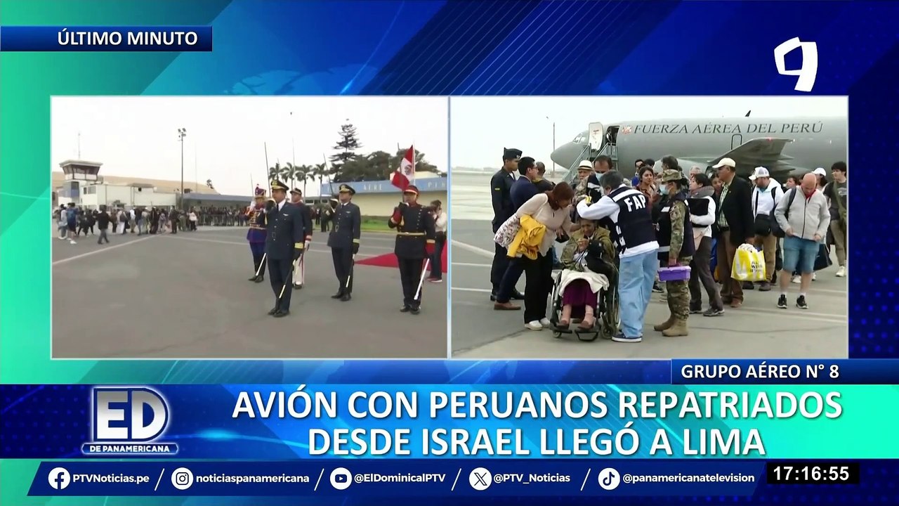 Guerra en Israel: arriban a la capital 25 peruanos repatriados desde el medio oriente