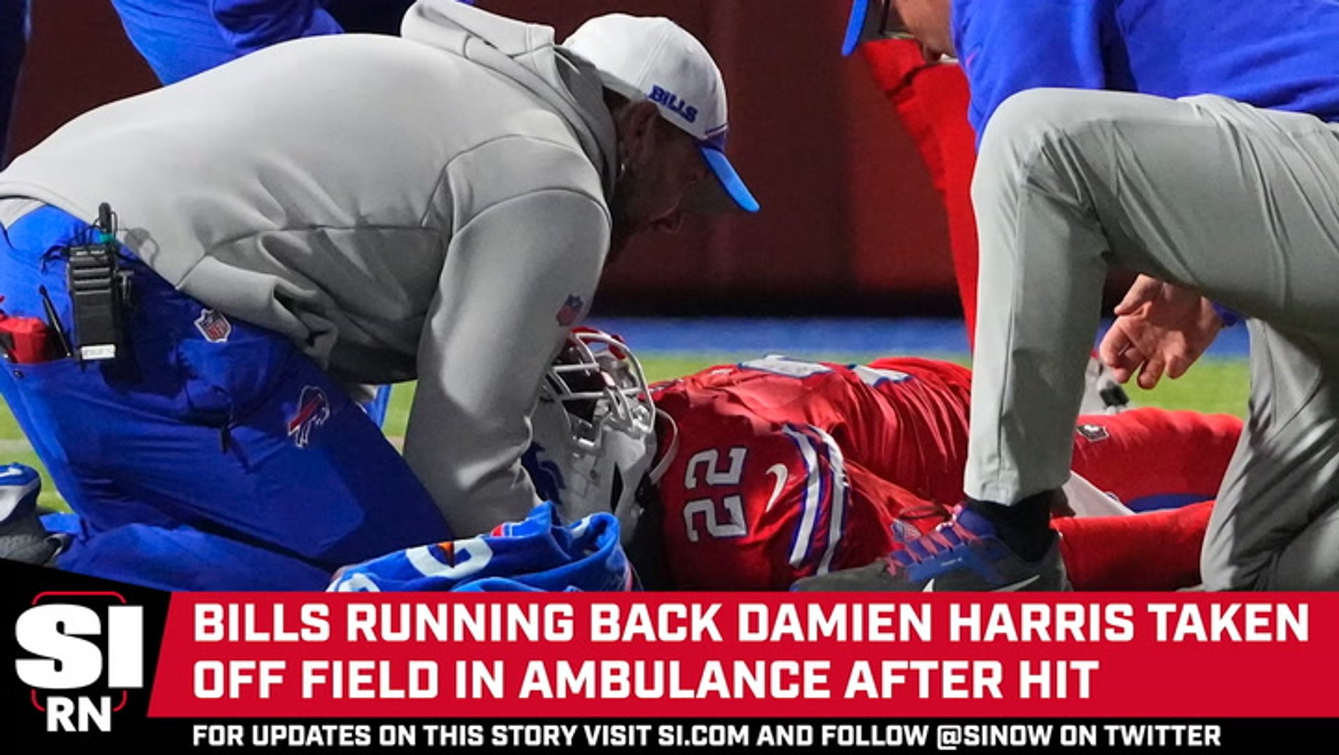 Buffalo Bills running back Damien Harris has full movement after