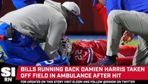 Bills RB Damien Harris Exits on Stretcher After Suffering Scary Neck Injury