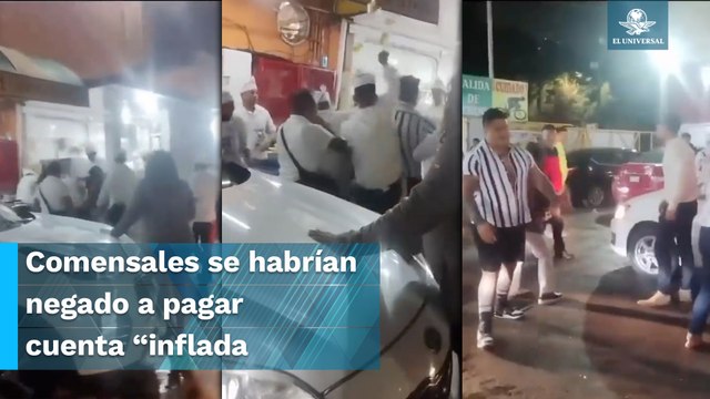 Agreden meseros a comensales en taquería El Borrego Viudo