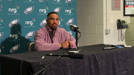 Jalen Hurts after Eagles lost to New York Jets in Week 6