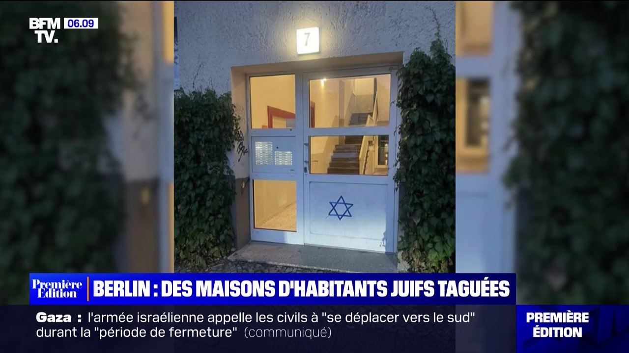Allemagne: des maisons d'habitants juifs taguées à Berlin