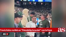 Travis Kelce on the map bracelet