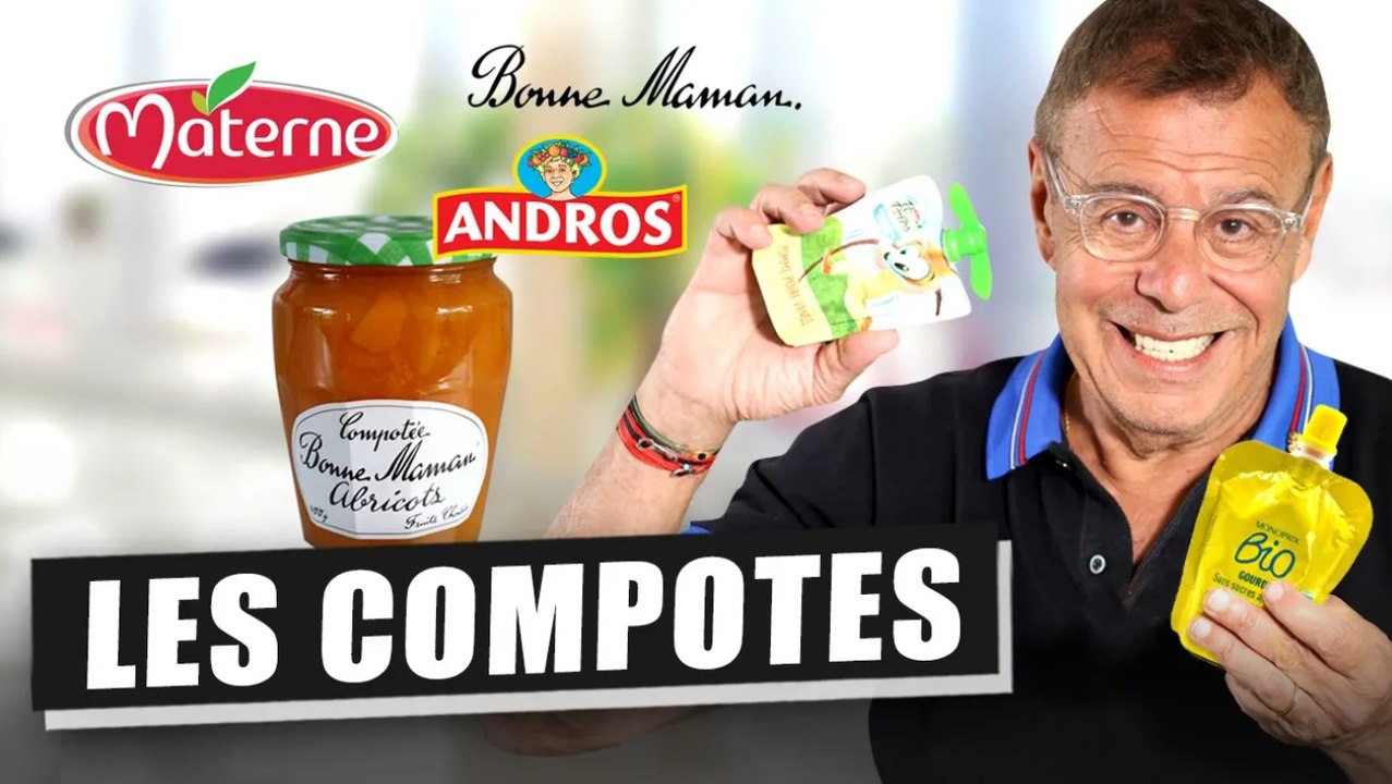 LES COMPOTES MATERNE, ANDROS, BONNE MAMAN... SONT-ELLES TROP SUCRÉES ?