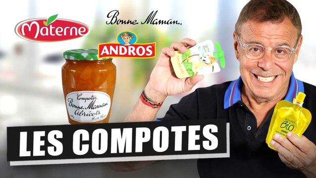 LES COMPOTES MATERNE, ANDROS, BONNE MAMAN... SONT-ELLES TROP SUCRÉES ?